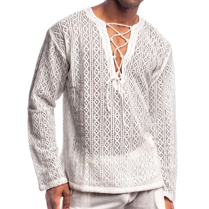 Chemise Tunique Nireo Blanche L'Homme Invisible