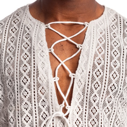 Chemise Tunique Nireo Blanche L'Homme Invisible