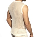 Débardeur Col V Crochet Beige ES Collection