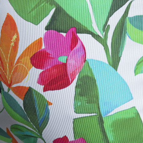 ES Collection Bold Flowers Bikini Briefs - White