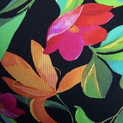 Slip Bikini Bold Flowers Noir ES Collection