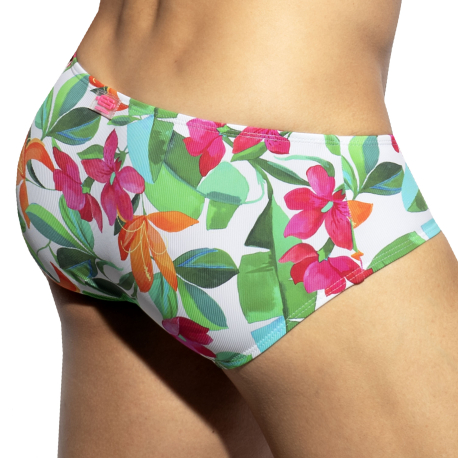 ES Collection Bold Flowers Briefs - White