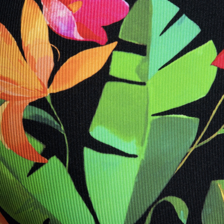 ES Collection Bold Flowers Briefs - Black