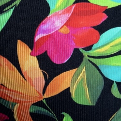 String Bold Flowers Noir ES Collection