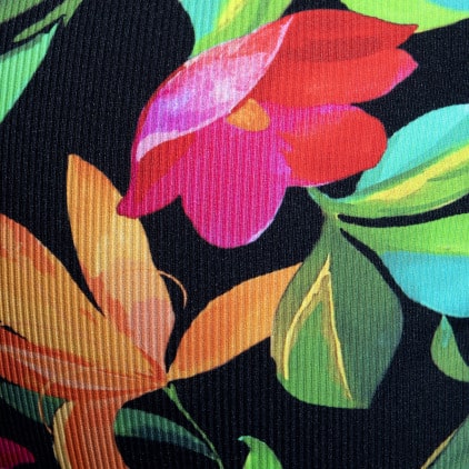 String Bold Flowers Noir ES Collection