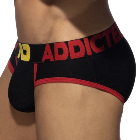 Addicted Pique Microfiber Briefs - Black