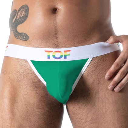Jock Strap Pride Joyful Vert TOF Paris