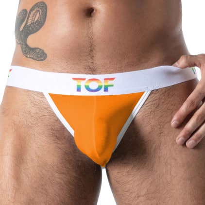 Jock Strap Pride Joyful Orange TOF Paris