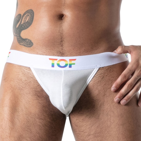 Jock Strap Pride Joyful Blanc TOF Paris