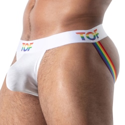 Jock Strap Pride Joyful Blanc TOF Paris