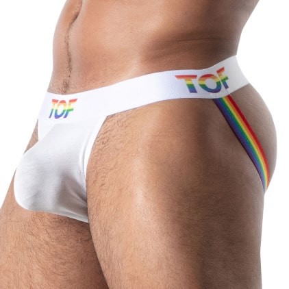 Jock Strap Pride Joyful Blanc TOF Paris
