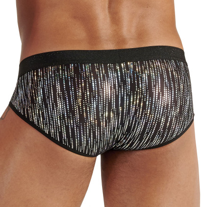 Slip Mini Pure Seduction Glitter Noir WOH