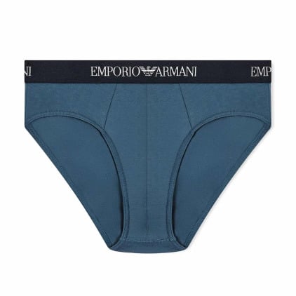 Slip Pure Cotton Bleu Gris Emporio Armani