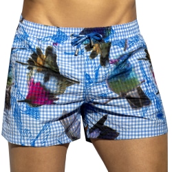 Short de Bain Birds Turquoise ES Collection