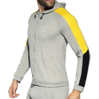 Veste Sport Piquée FIT Gris Chiné ES Collection