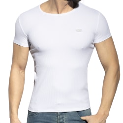 T-Shirt Col Rond Recycled Rib Blanc ES Collection