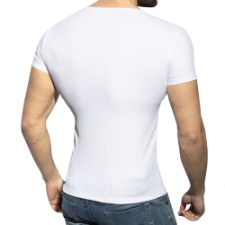 T-Shirt Col Rond Recycled Rib Blanc ES Collection