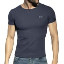 T-Shirt Col Rond Recycled Rib Bleu Marine ES Collection