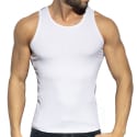 Débardeur Recycled Rib Bicolore Blanc - Noir ES Collection