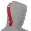 Débardeur à Capuche Bande Logo Gris Chiné Addicted