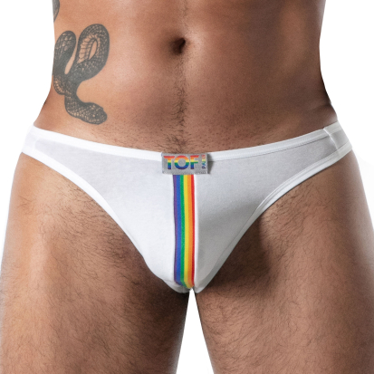 TOF Paris Joyful Pride Thong - White