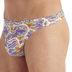 String Funky Styles Violet - Blanc HOM