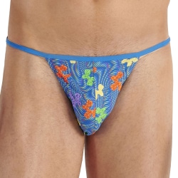 HOM Funky Styles Tanga Briefs - Cyan Blue