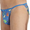 HOM Funky Styles Tanga Briefs - Cyan Blue