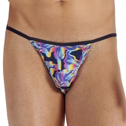 Slip Tanga Funky Styles Bleu Electrique HOM