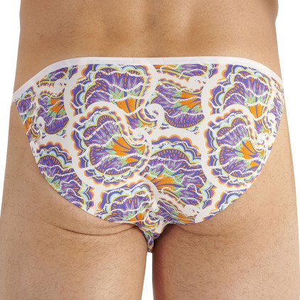 Slip Tanga Funky Styles Violet - Blanc HOM