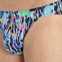 HOM Funky Styles Comfort Micro Briefs - Navy - Light Blue