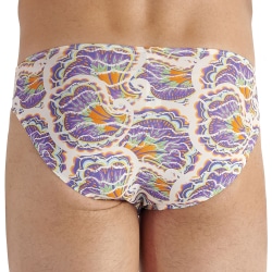 HOM Funky Styles Comfort Micro Briefs - Purple - White