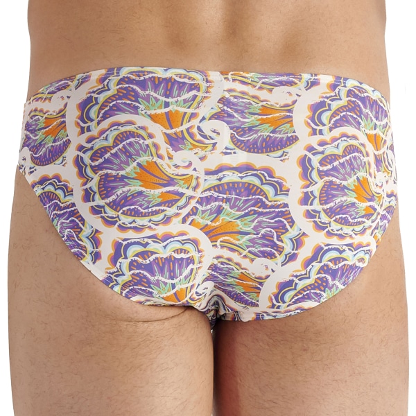 HOM Funky Styles Comfort Micro Briefs - Purple - White