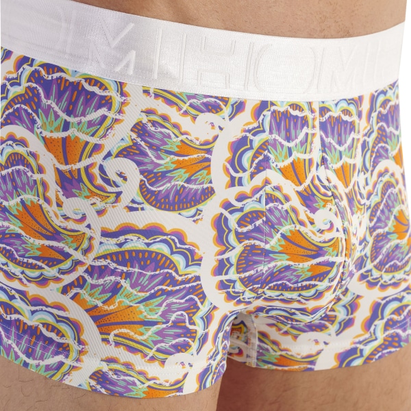 Boxer Funky Styles Violet - Blanc HOM