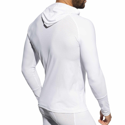 Sweat-Shirt à Capuche Vertex Blanc ES Collection