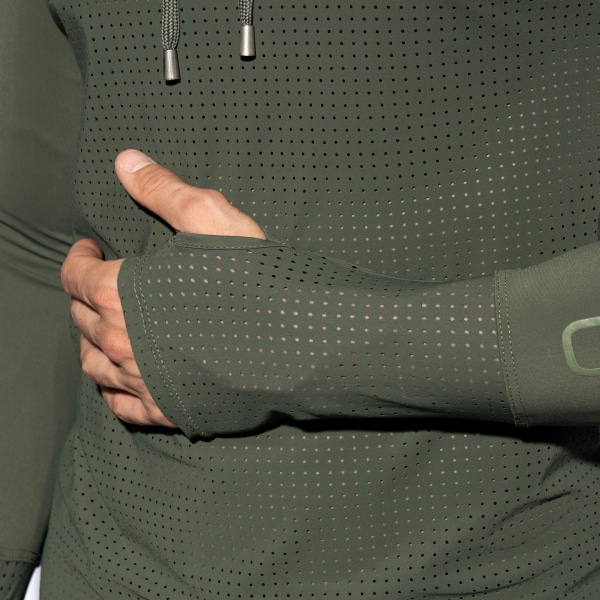 Sweat-Shirt à Capuche Vertex Kaki ES Collection