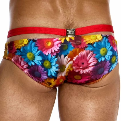 Slip de Bain Super Low Rise Daisies Multicolore Modus Vivendi