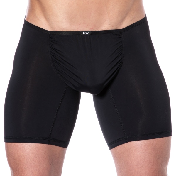 SKU Microfiber Long Boxer Briefs - Black