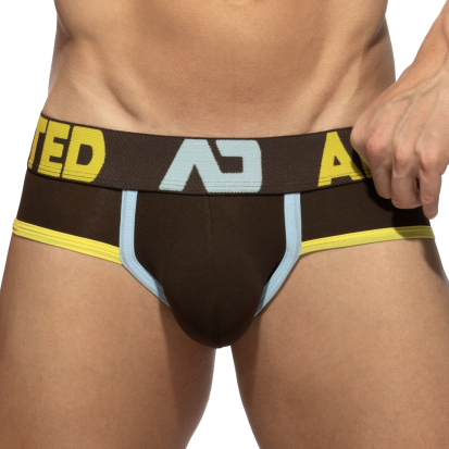 Addicted Naked Feeling Push Up Briefs - Brown