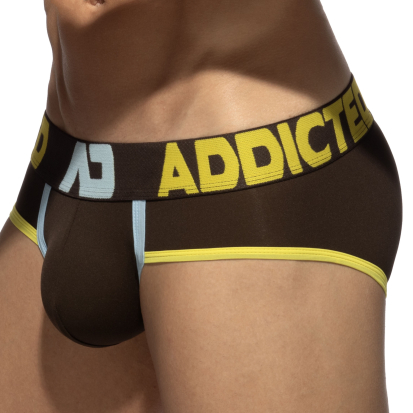 Addicted Naked Feeling Push Up Briefs - Brown