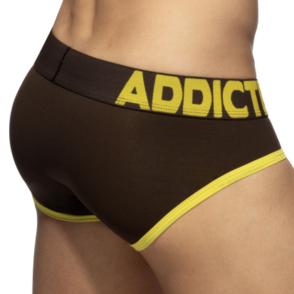 Addicted Naked Feeling Push Up Briefs - Brown