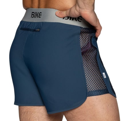 Short Jock Peek A Boo Bleu Marine Bike