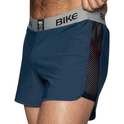 Short Jock Peek A Boo Bleu Marine Bike