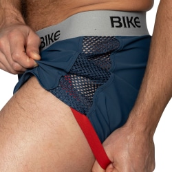 Short Jock Peek A Boo Bleu Marine Bike
