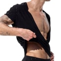 T-shirt Drapé Sparkle Noir Rufskin