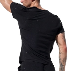 T-shirt Drapé Sparkle Noir Rufskin