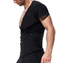 T-shirt Drapé Sparkle Noir Rufskin