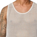 Débardeur Mesh Coton Beige Frilivin