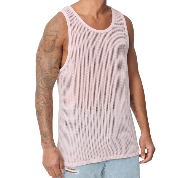 Débardeur Mesh Coton Rose Frilivin