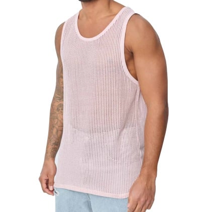 Débardeur Mesh Coton Rose Frilivin